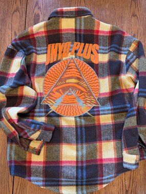 Rare Vintage Embroidered Wool JHYQ PLUS Large Workwear shirt Jacket